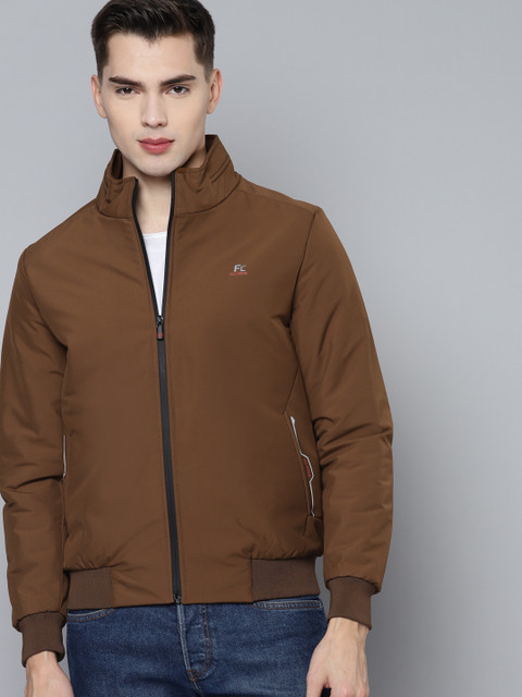 

Fort Collins Brown Solid Padded Jacket