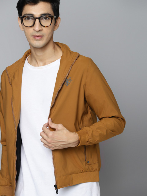 

Fort Collins Men Brown Solid Bomber Jacket