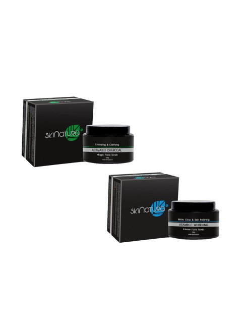 

Skinatura Activated Charcoal Magic Face Scrub + Vitamin-C Whitening Intense Face Scrub, Black