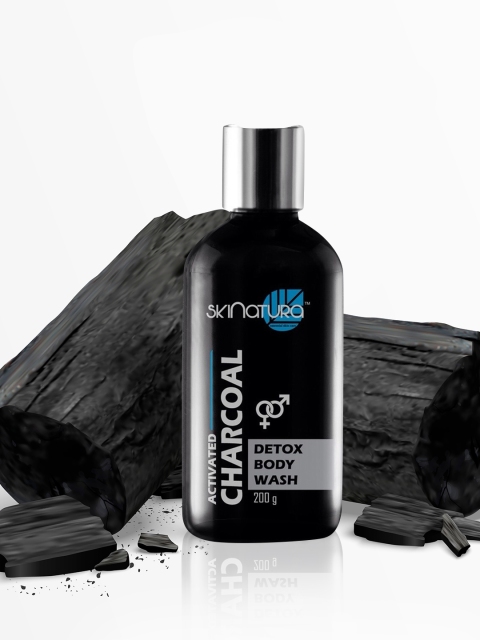 

Skinatura Pack of 4 Activated Charcoal Detox Body Wash, Black