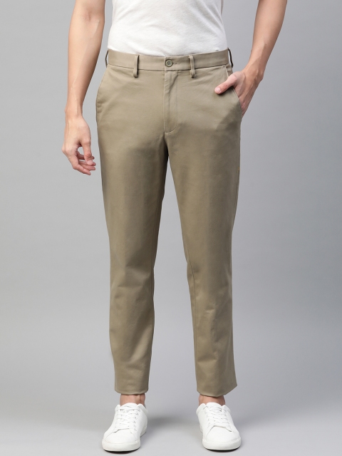 

Marks & Spencer Men Beige Regular Trousers