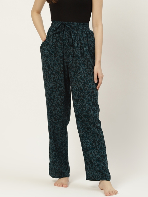 

Not Just Pyjamas Women Black Printed Lounge Pants