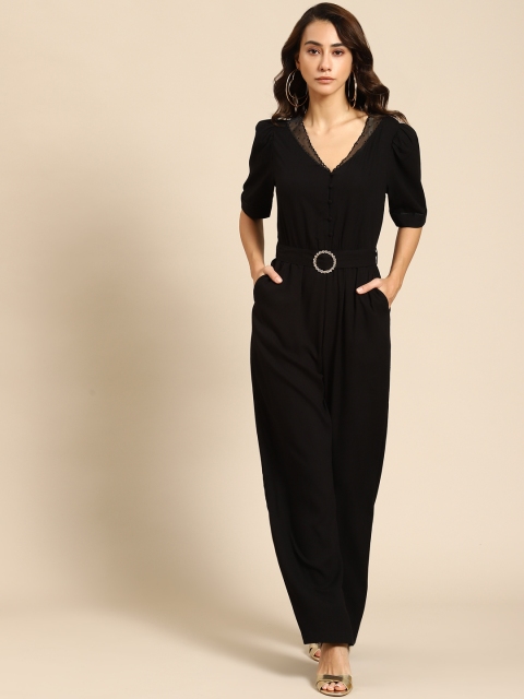 

COVER STORY Black Basic Jumpsuit