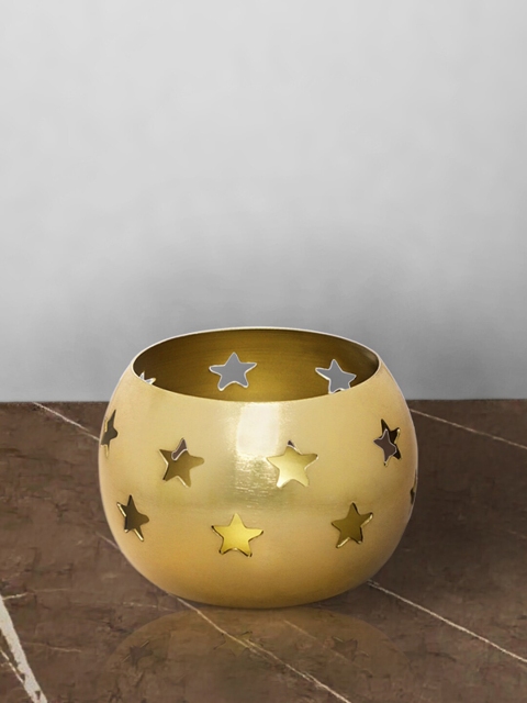 

Living scapes by Pantaloons Gold-Toned Solid Votive Candle Holder