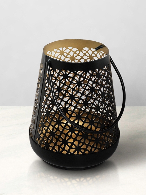 

Living scapes by Pantaloons Black Solid Votive Candle Holder