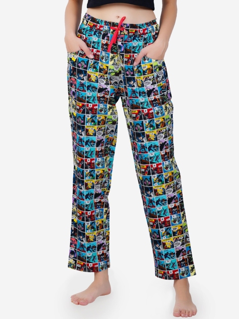 

Smugglerz Womens Blue Batman Comic Strip Pyjama