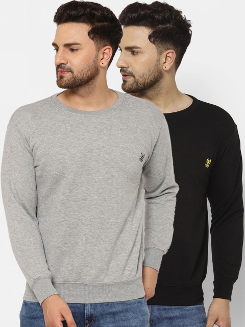 

VIMAL JONNEY Men Black Sweatshirt