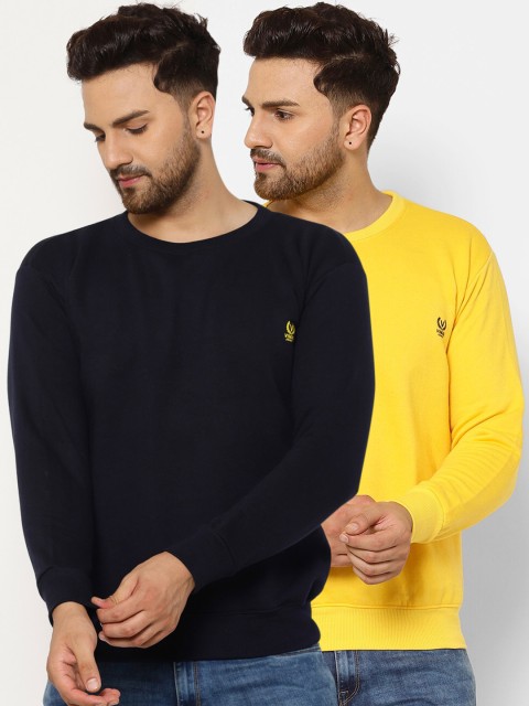

VIMAL JONNEY Men Navy Blue Sweatshirt