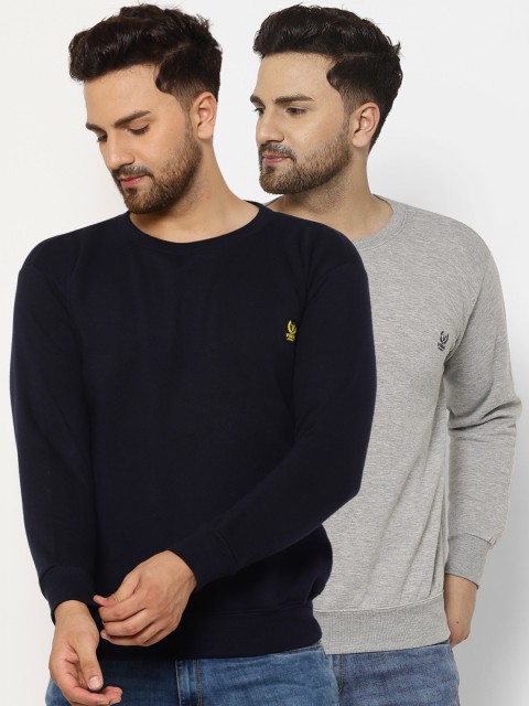 

VIMAL JONNEY Men Grey Sweatshirt