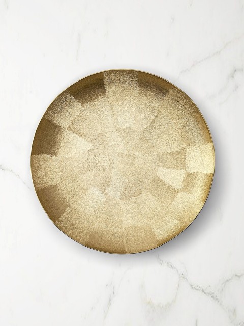 

Living Scapes By Pantaloons Gold-Toned Textured Platter