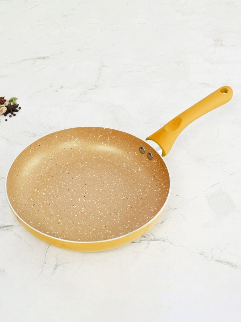 

Home Centre Yellow & Beige Patterned Aluminium Frying Pan