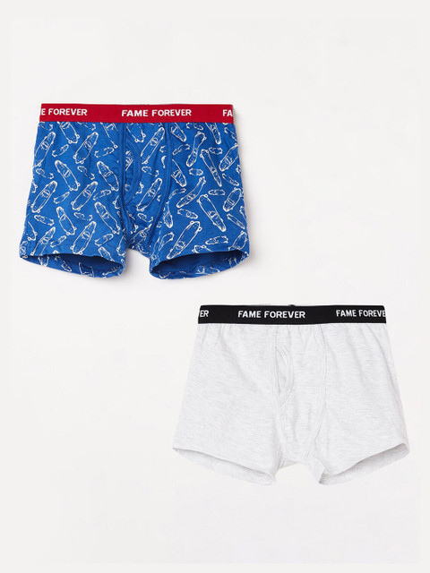 

Fame Forever by Lifestyle Boys Assorted Pack of 2 Boxers, Multi