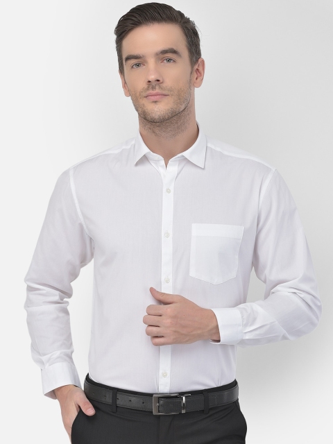 

Canary London Men White Opaque Casual Shirt