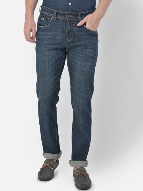 

Canary London Men Blue Smart Slim Fit Heavy Fade Stretchable Jeans