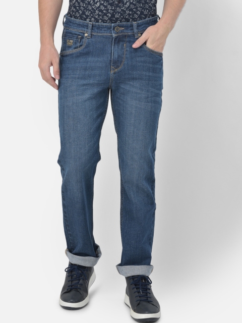 

Canary London Men Blue Smart Straight Fit Heavy Fade Stretchable Jeans