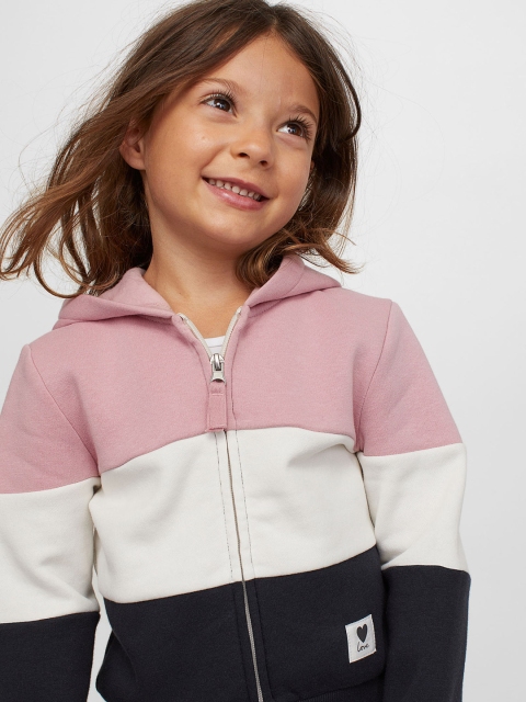 

H&M Girls Multi-Coloured Zip-Through Hoodie