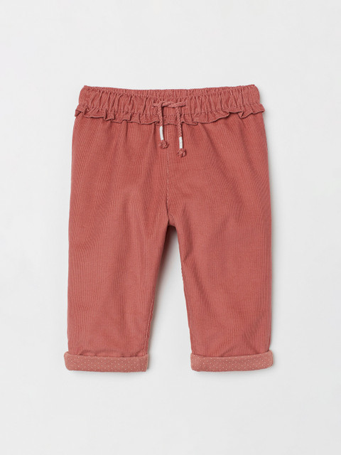 

H&M Girls Pink Lined Corduroy Trousers