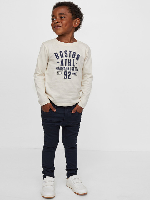 

H&M Boys Blue Skinny Fit Super Soft Trousers