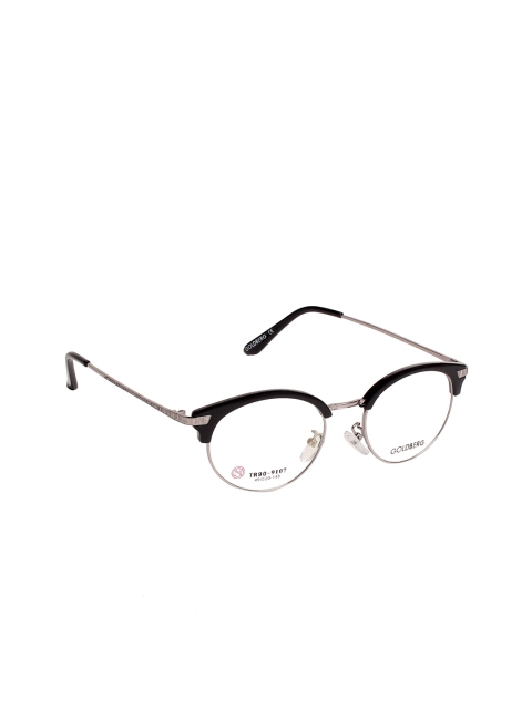 

Gold Berg Women Black & Silver-Toned Full Rim Cateye Frames