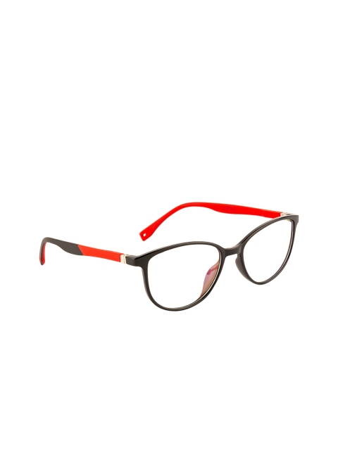 

Gold Berg Women Black & Red Full Rim Cat Eye Frames GBR-8003_BLK