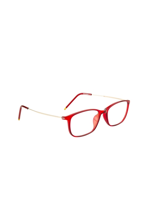 

Gold Berg Unisex Red & Gold-Toned Full Rim Wayfarer Frames