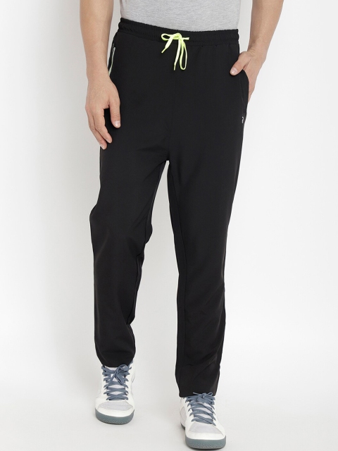 

PERFKT-U Men Black Relaxed-Fit Track Pants