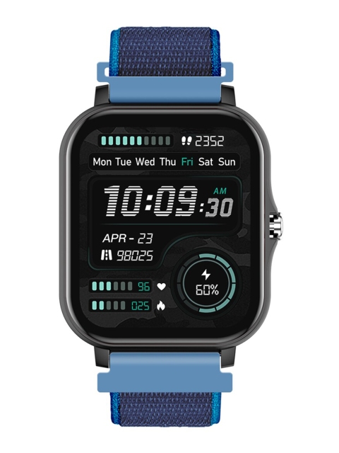 

French Connection Blue & Black Solid Full Touch Smartwatch FCUK007E