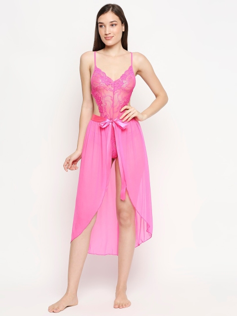 

Lady Love Pink Net Baby Doll