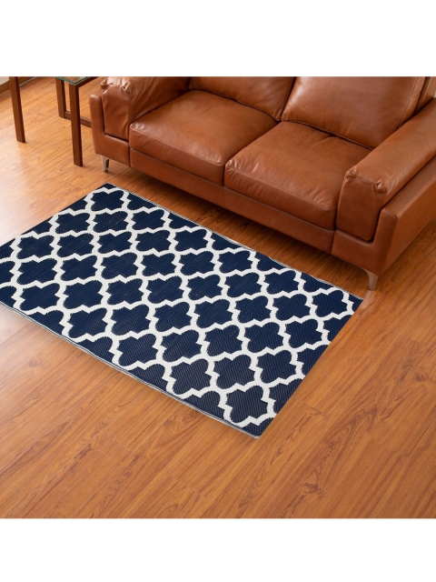 

Home Centre Navy Blue & White Canterbury Textured Woven Mat