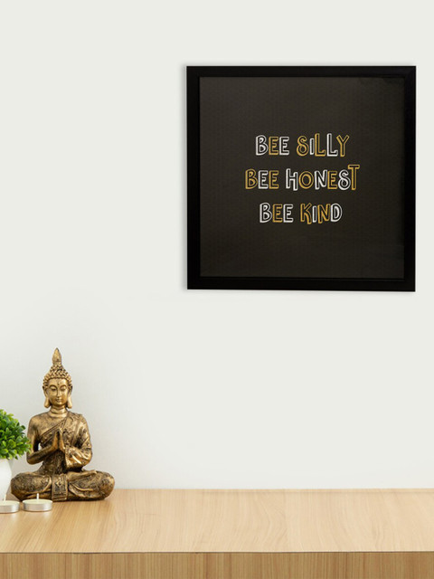 

Home Centre Black & Brown Get That Look Canvas Honeybee Picture Frame Wall Art