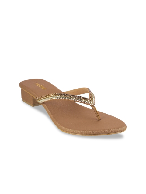 

Metro Woman Brown Embellished Sandals