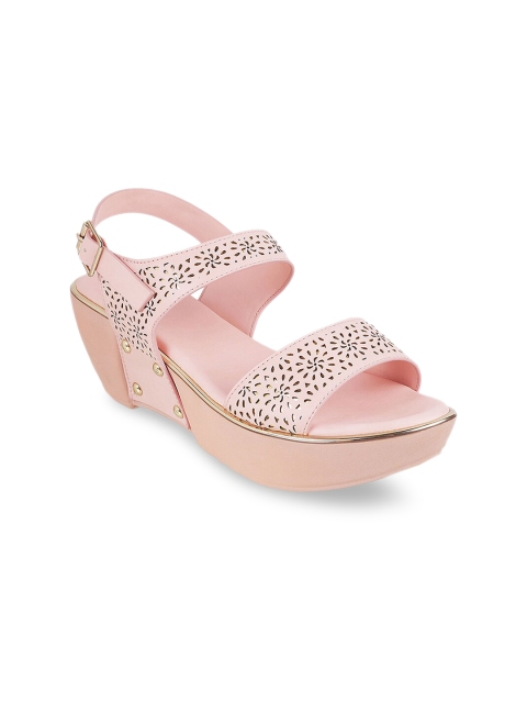 

Metro Women Pink Embellished Platform Sandals