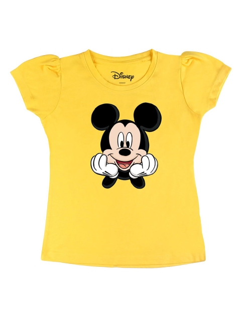 

Disney by Wear Your Mind Girls Yellow T-shirt