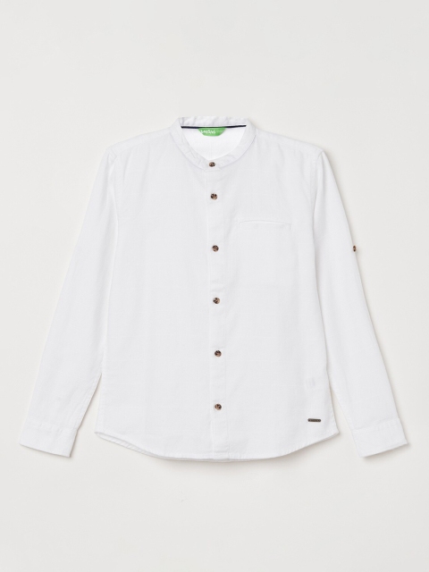 

Bossini Boys White Opaque Casual Shirt
