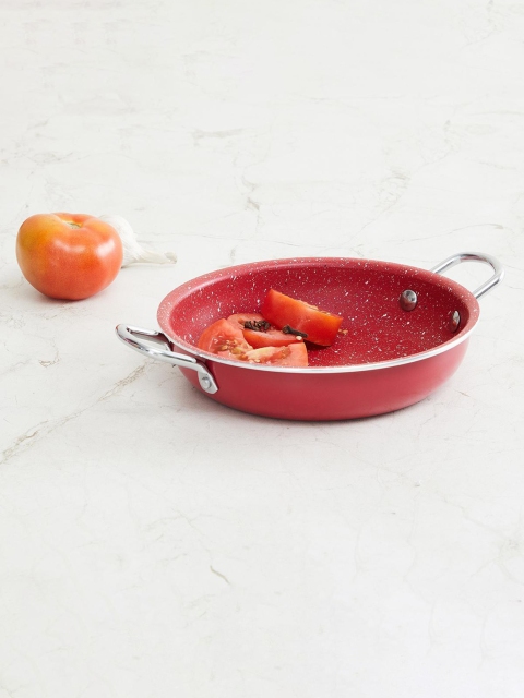 

Home Centre Red & Silver-Toned Solid Aluminium Kaadhai