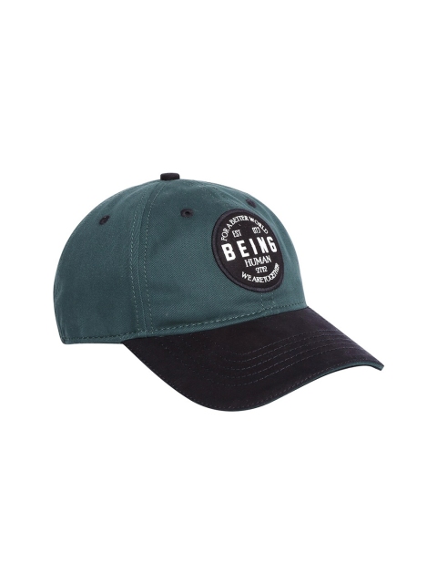 

Being Human Men Teal & Black Printed Baseball Cap