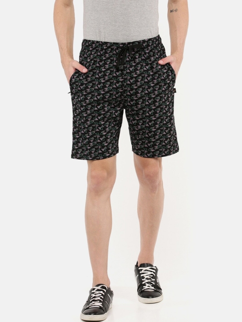 

DIXCY SCOTT Men Multicoloured Printed Regular Shorts With Zipper Pocket, Multi