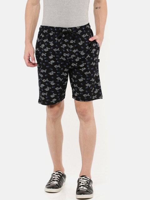 

DIXCY SCOTT Men Multicoloured Printed Regular Shorts With Zipper Pocket, Multi