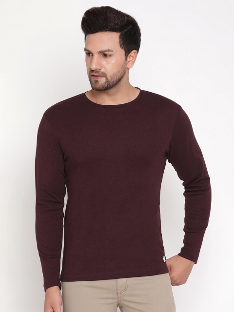 

METTLE Men Maroon T-shirt