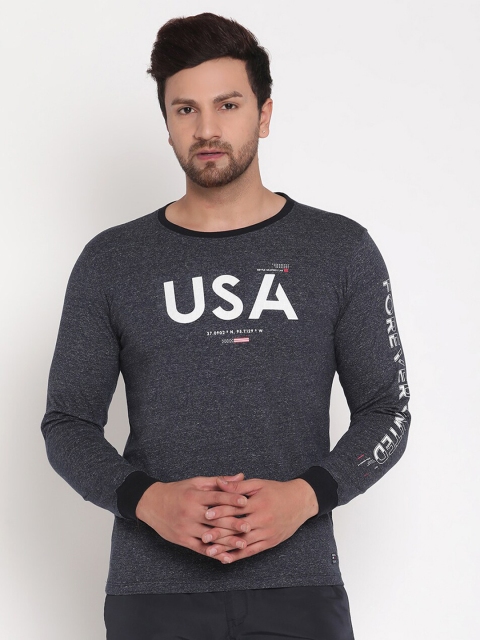 

METTLE Men Grey Typography Printed T-shirt