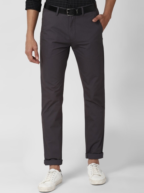 

Peter England Casuals Men Grey Trousers