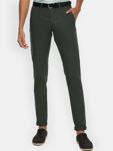 

Van Heusen Sport Men Olive Green Trousers