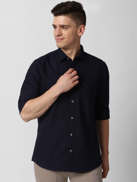 

Peter England Casuals Men Navy Blue Slim Fit Opaque Casual Shirt