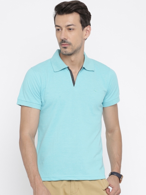 

Sports52 wear Men Blue Solid Polo T-shirt