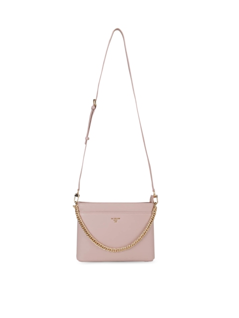 

Da Milano Pink Leather Structured Sling Bag