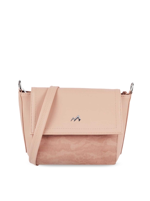 

Metro Women Pink PU Structured Sling Bag