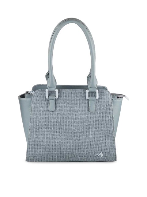 

Metro Women Blue Textured PU Structured Handheld Bag