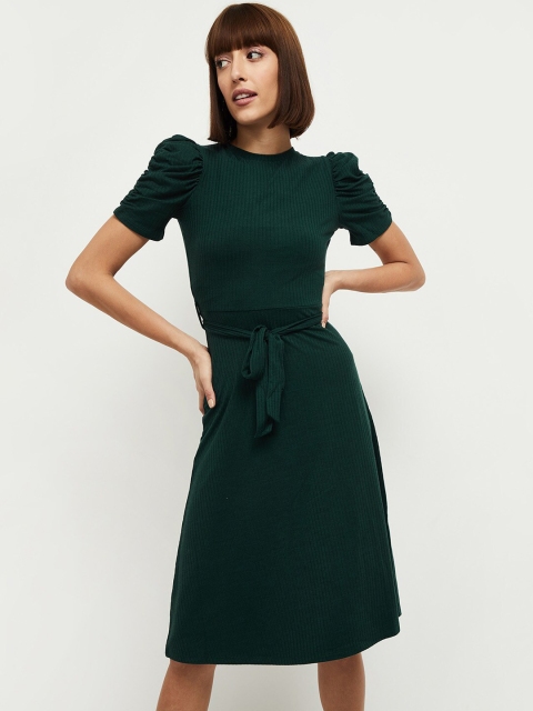 

max Women Green A-Line Dress