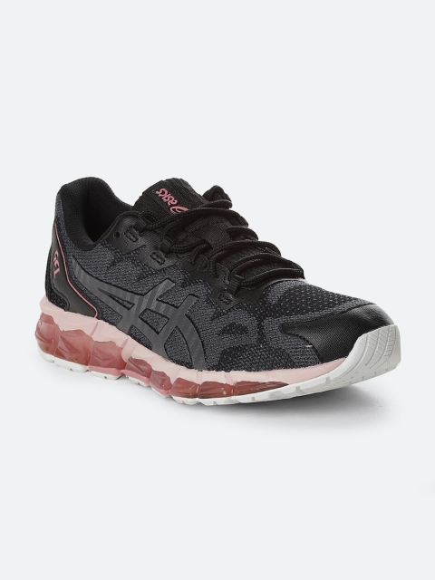 

ASICS Women Black Woven Design PU Sneakers GEL-QUANTUM 360 6