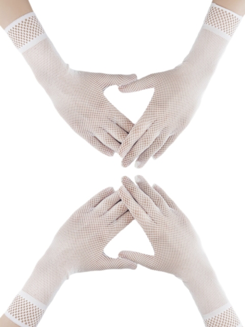 

N2S NEXT2SKIN Pack Of 2 White Medium Net Pattern Gloves